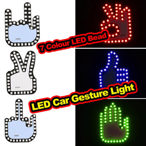 MANO CON LUCES LED PARA AUTO